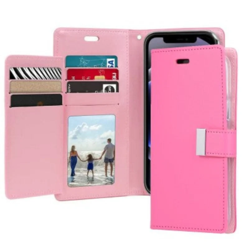 Goospery Rich Diary for iPhone 17 - Hot Pink, Magsafe