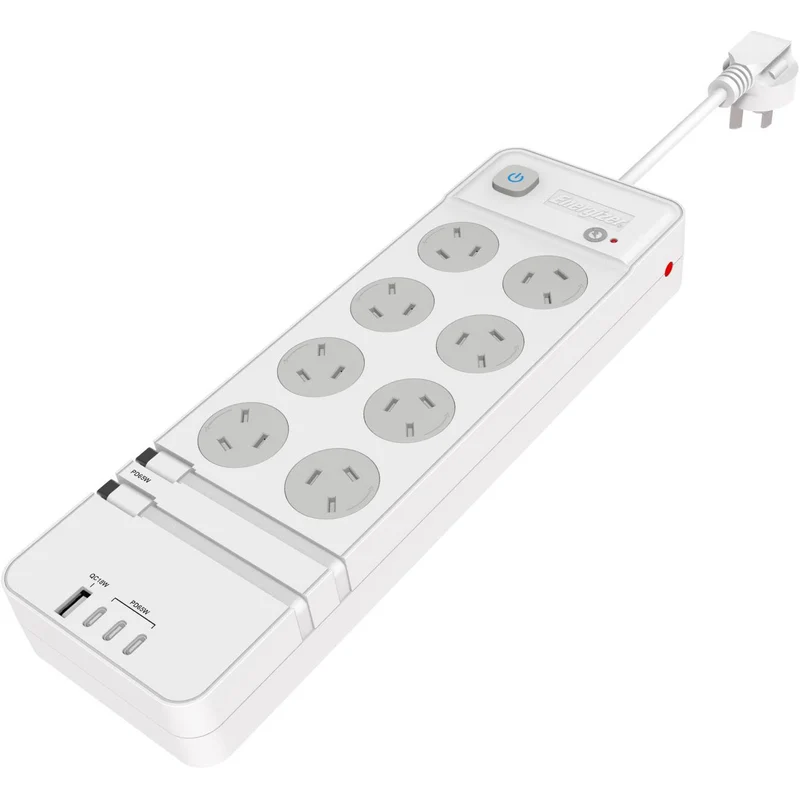 Energizer 8-Port Surge Protection Powerboard