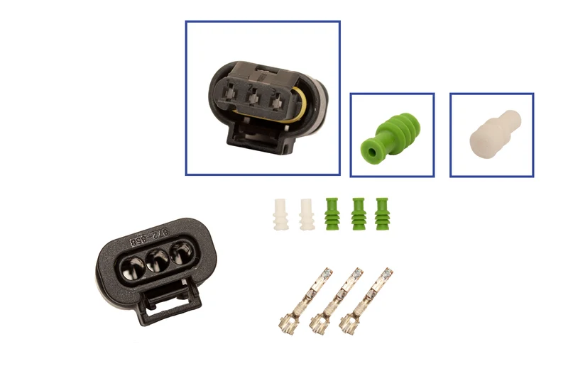 Repair kit connector 3 pin 3C0 973 203 MLK coupling for VW Audi Seat Skoda