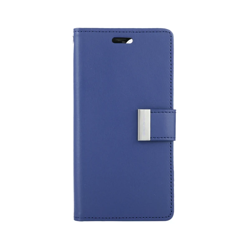 Goospery Rich Diary Case for iPhone 14 Pro Max - Navy