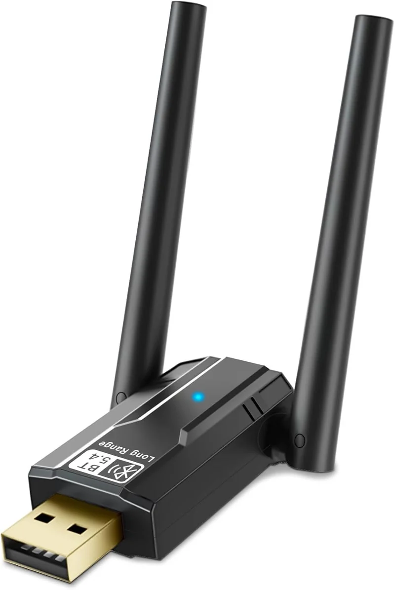 NÖRDIC USB-A långdistans Bluetooth 5.4 adapter med 150 meter räckvidd