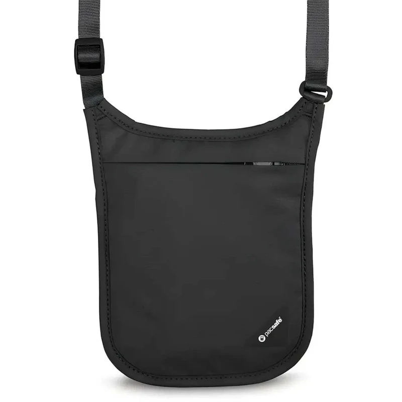 Pacsafe Coversafe V75 RFID Blocking Neck Pouch - Black