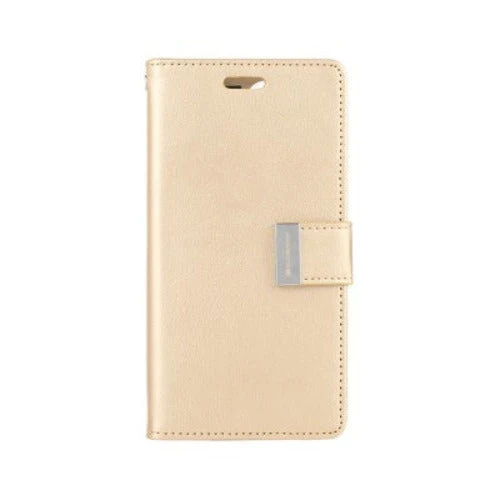 Goospery Rich Diary case for iPhone 14 Plus (Gold)