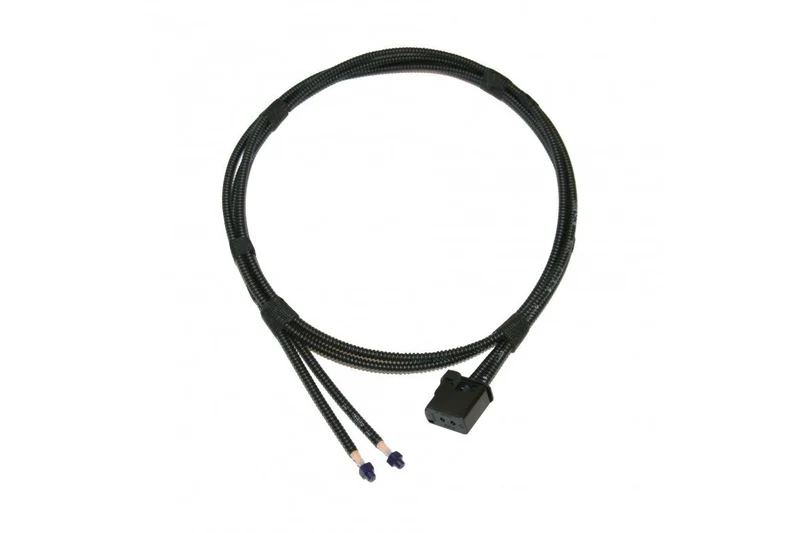 MOST fiber optic cable set, twin pack, protective hose