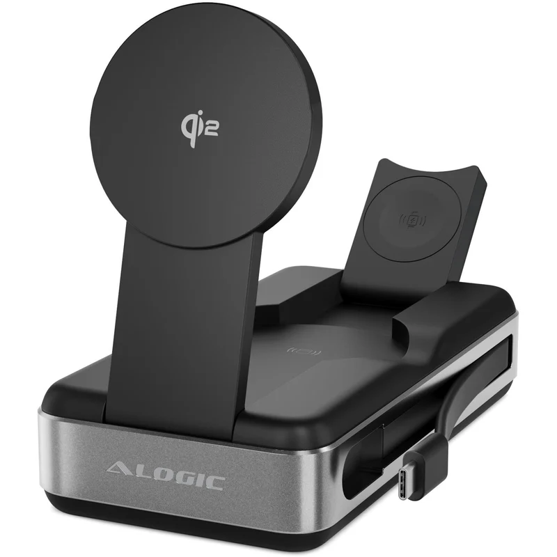 Alogic Roam 21,000mAH 6-in-1 Power Bank with Qi2 Fast Wireless & 100W USB-C Laptop Charging