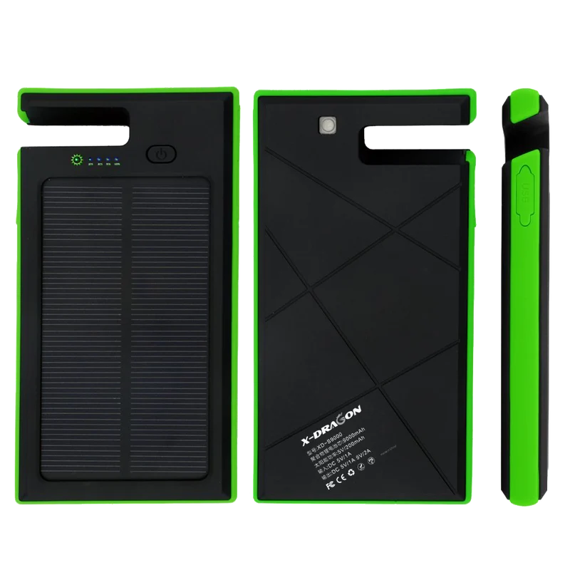 X-DRAGON Portable Solar Charger Panel Power Bank Battey Charger