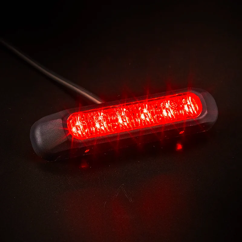 Fristom Mörk Rökt Lens LED Strobe Ljus / Röd
