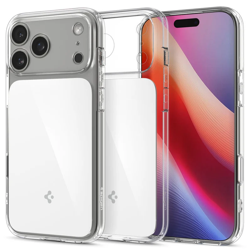 SPIGEN Ultra Hybrid T MagSafe Case for iPhone 18 Pro/17 Pro (Glossy White)