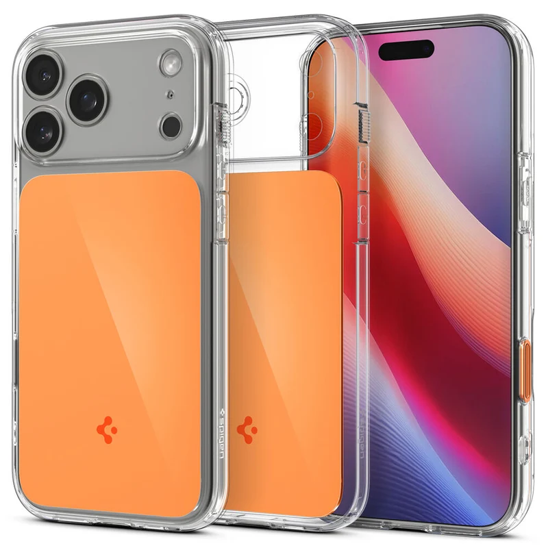 SPIGEN Ultra Hybrid T MagSafe Case for iPhone 18 Pro/17 Pro (Glossy Orange)