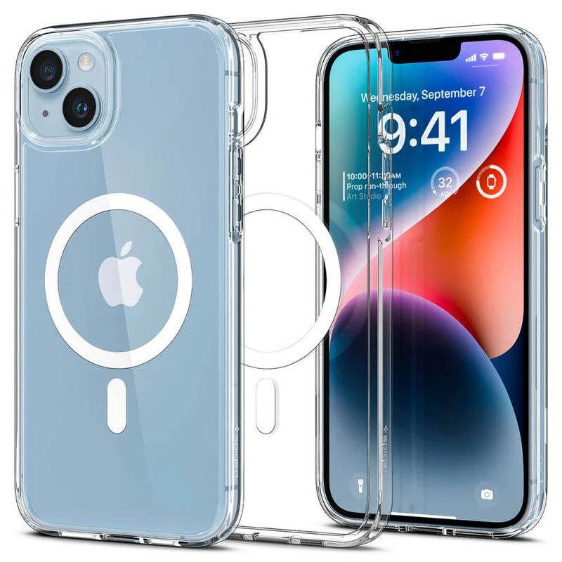 SPIGEN Ultra Hybrid MagSafe Case for iPhone 14 Plus (White)