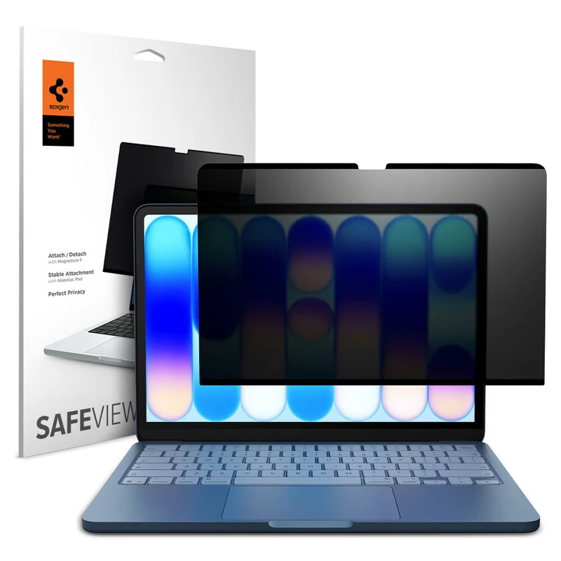 Spigen MacBook Neo 13" A18 Pro Safe View Screen Protector 1PC (Black)
