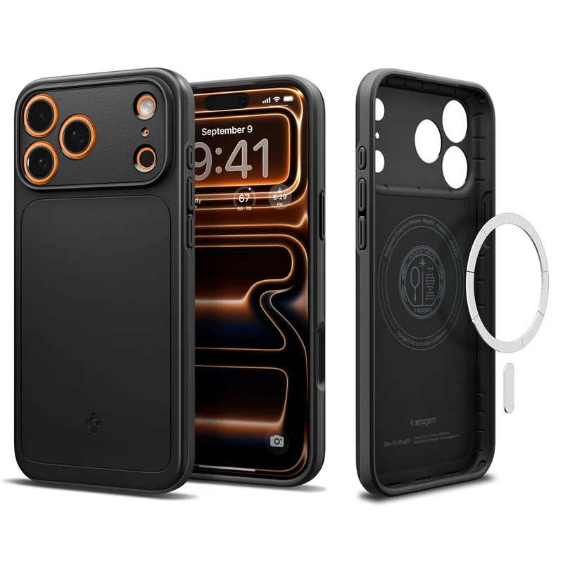 SPIGEN Thin Fit MagSafe Case for iPhone 18 Pro/17 Pro (Black)