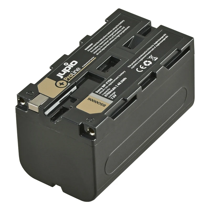 Jupio ProLine Li-ion 7.2V 6700mAh Battery For Sony NP-F750 Camera