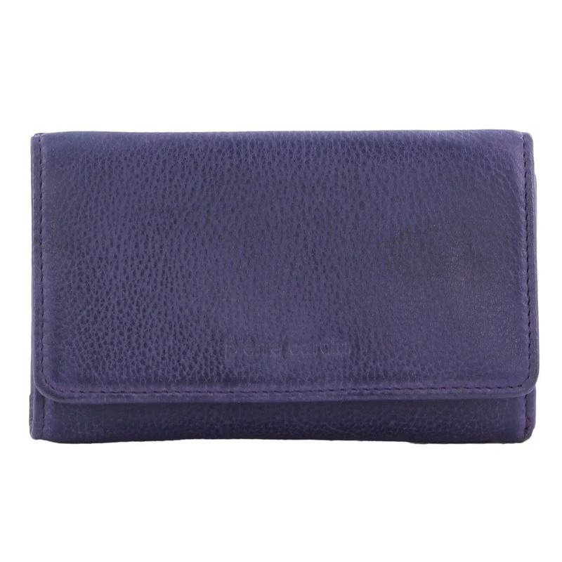 Pierre Cardin Women's Leather Tri-Fold Protected RFID Wallet Purple 14cm