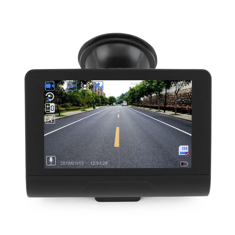 Automobile Wide Angle Night Vision Recording 2 in 1 Car DVR