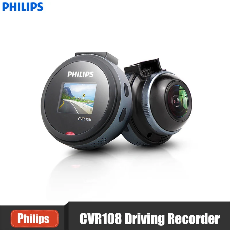 PHILIPS CVR108 1 Inch Mini Car HIDDEN Dash Cam 1080P
