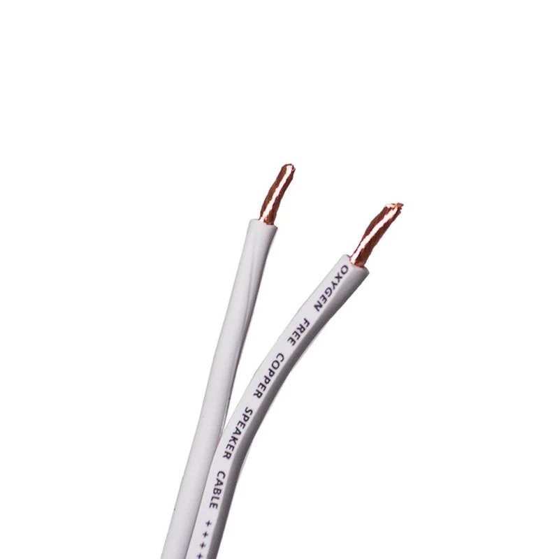 Lautsprecherkabel 2×2,5 mm² weiß OFC