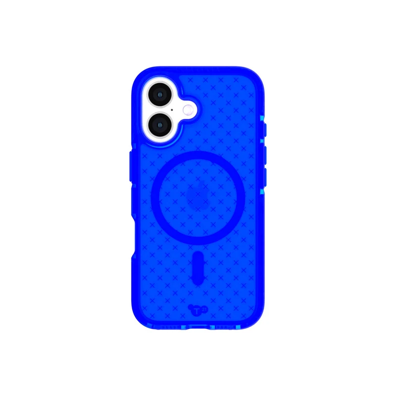 Tech21 EvoCheck Phone Case for iPhone 16 with MagSafe (Cobalt Blue)