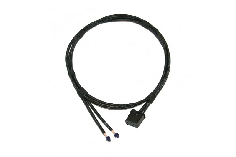 MOST fiber optic cable set, twin pack, protective hose