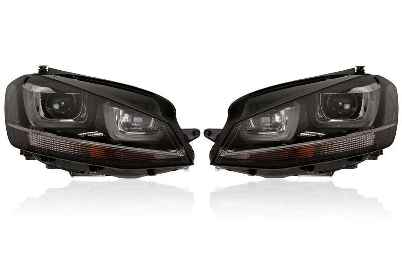 Complete Bi Xenon headlamps with LED DRL for VW Golf 7