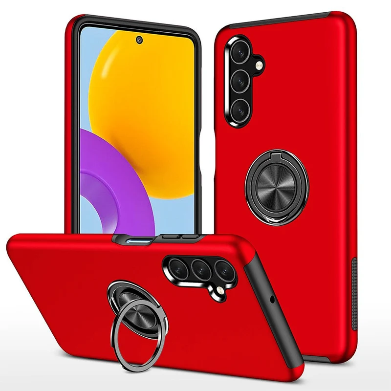 Redefine Magnetic Ring Holder Case for Samsung Galaxy A57 (Red)