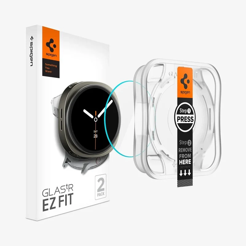 Spigen Galaxy Watch 9 / 8 40mm GLAS.tR EZ Fit Glass Screen Protector 2PCS (Clear)