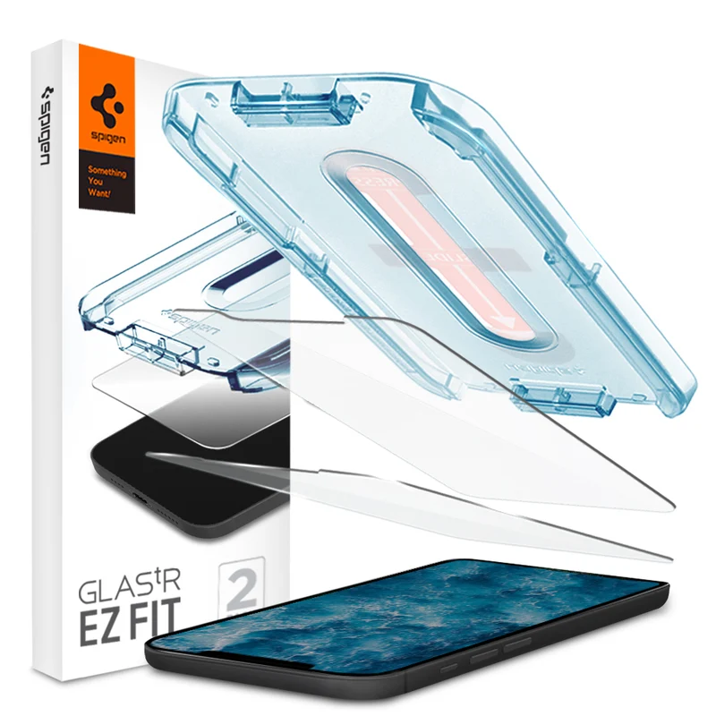 SPIGEN EZ Fit 2PCS Glass Screen Protector for iPhone 12/12 Pro (Clear)