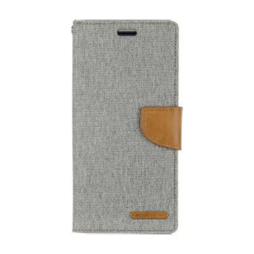 Goospery Canvas Diary case for iPhone 14 - Grey
