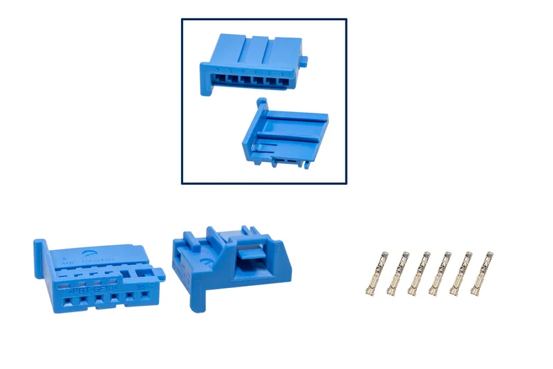 Repair kit connector 6 pin 6Q0 972 706 MQS socket housing blue