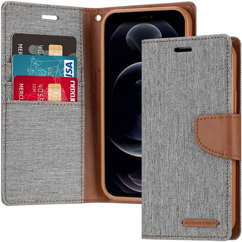 Goospery Canvas Diary for iPhone 17 Pro - Grey