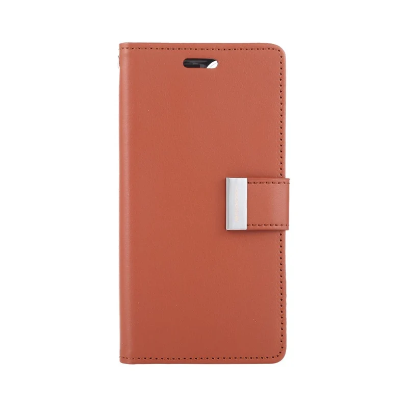 Goospery Rich Diary Case for iPhone 14 Pro Max - Brown