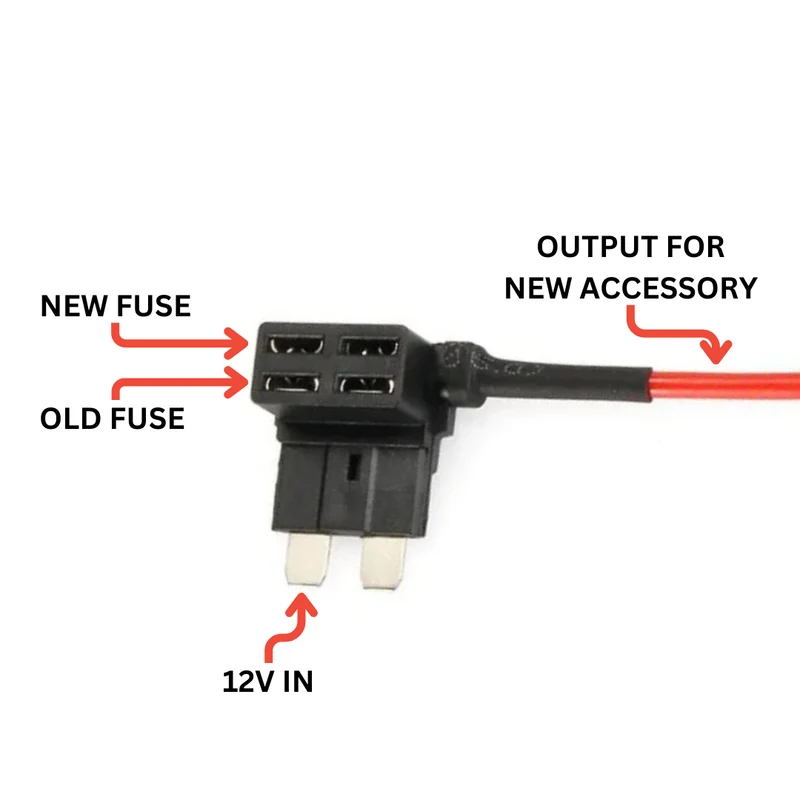 Lägg till ett kretsblad Piggy Back / Standard Blade Fuse Tap