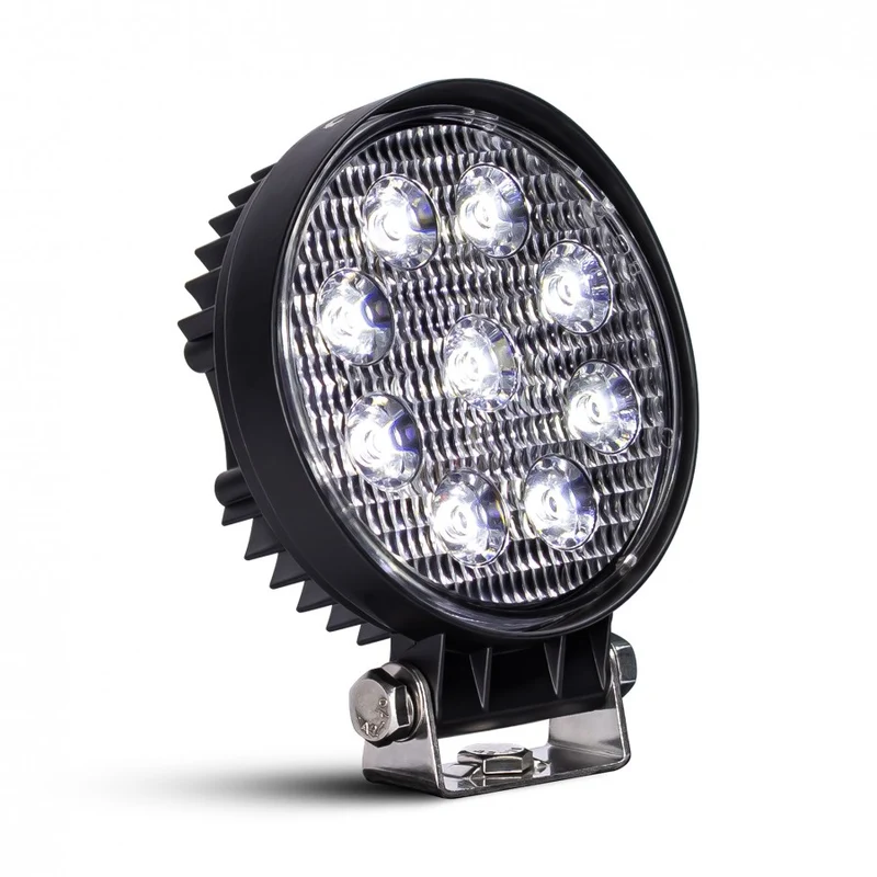 Rund 27W LED-arbetslampa / 1450 lumen