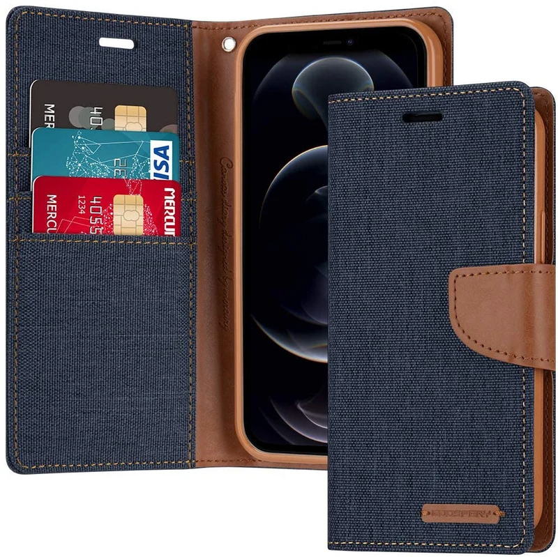 Goospery Canvas Diary for iPhone 17 Pro Max - Navy