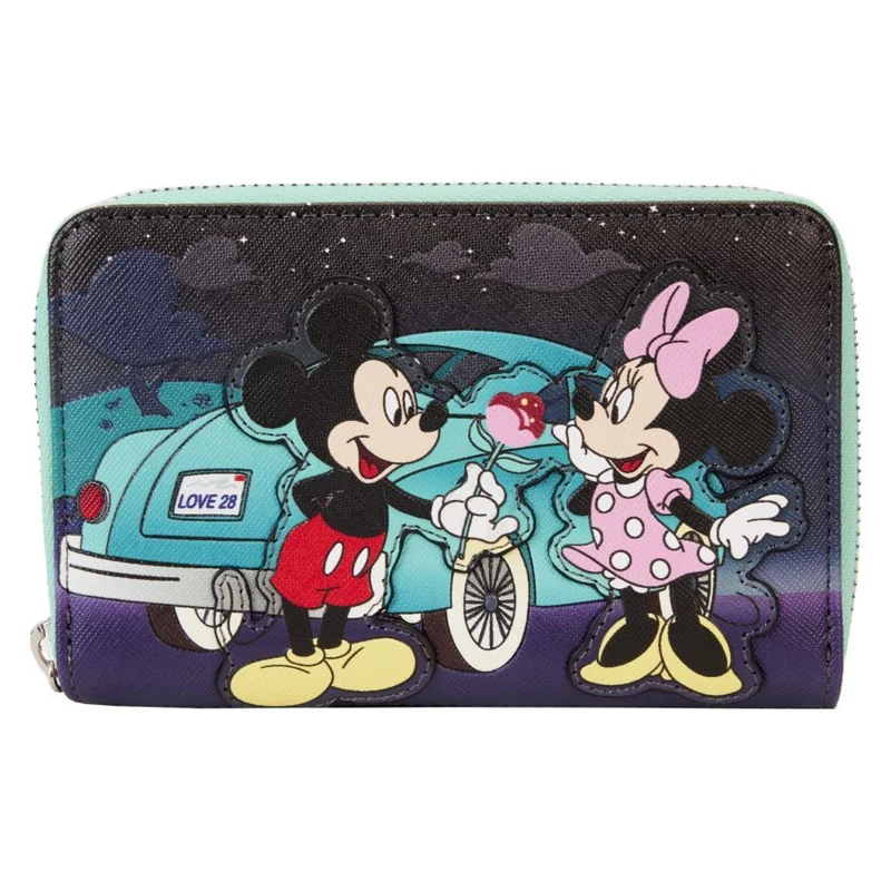 Loungefly Disney Mickey & Minnie Mouse - Date Night Drive-In Zip Around Wallet