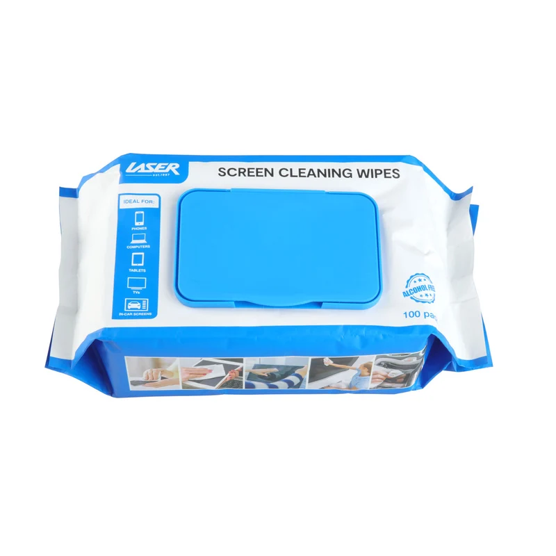 Laser 100 Screen Cleaning Wipes - Anti-Static
