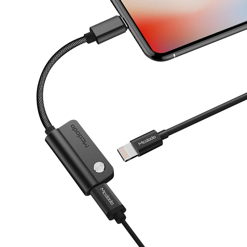 Mcdodo Lightning till dubbla Lightning-adapter 10cm