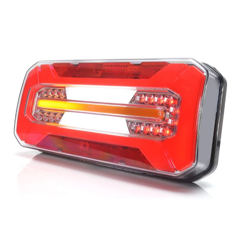 WAS W185DD S2 Stor rektangulär neon släpljus med dynamisk indikator / 12"