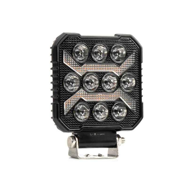 X-Style LED-arbetsljus med bärnstensfärgad DRL / Spot Beam
