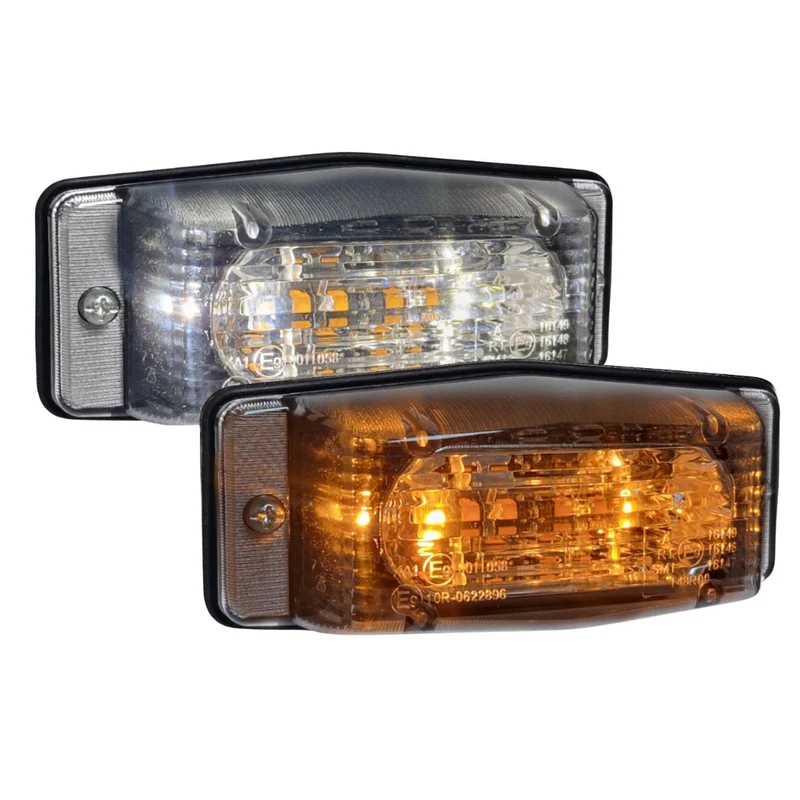 LED dubbelbrännarlampa med klar lins / Dual Color