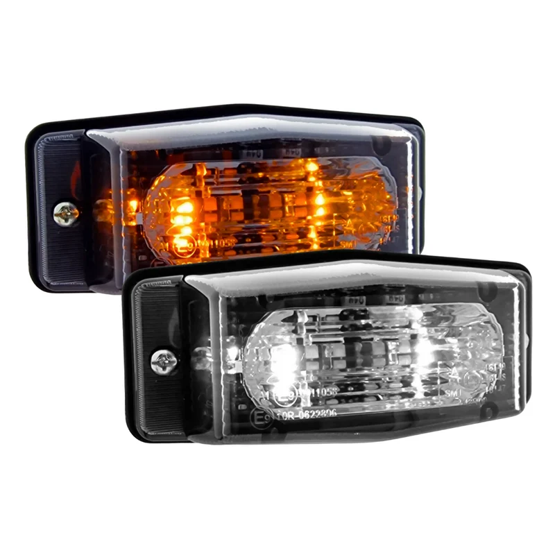 LED dubbelbrännarlampa med mörkrökt lins / Dual Color