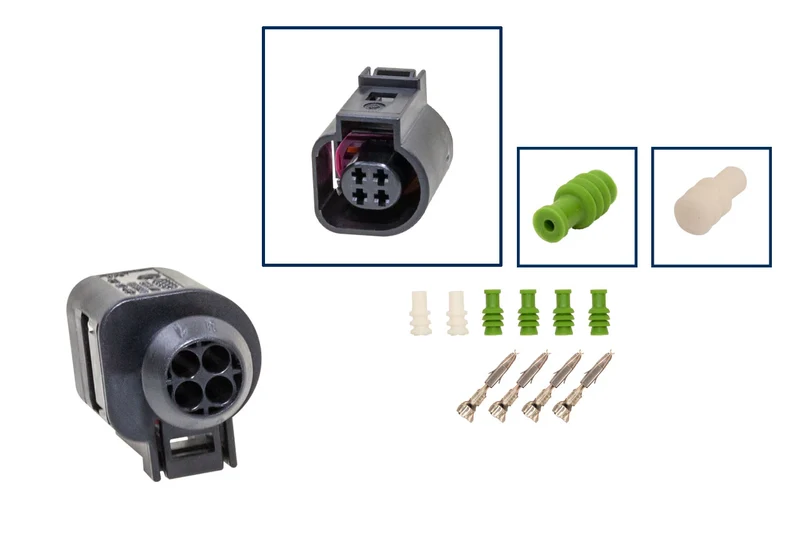 Repair kit connector 4 pin 4B0 973 712 plug housing for VW Audi Seat Skoda