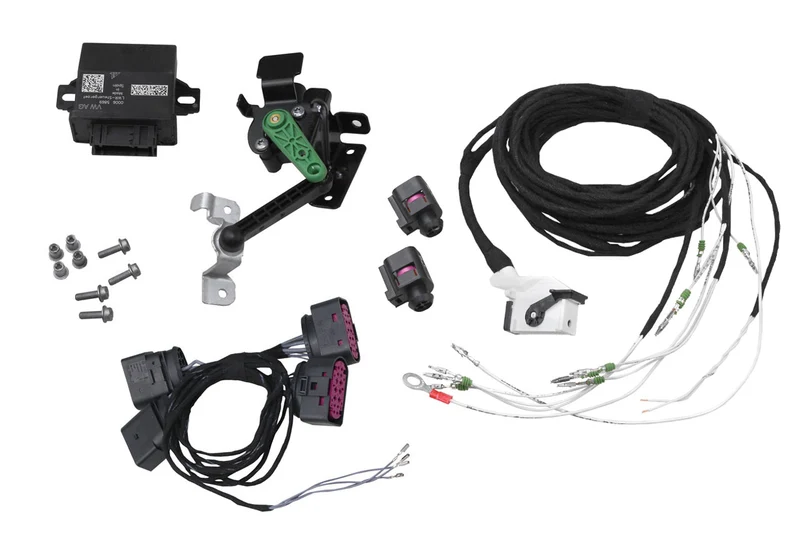 Automatic headlight range control retrofit for VW Touran GP 2011 - without electr. shock absorber