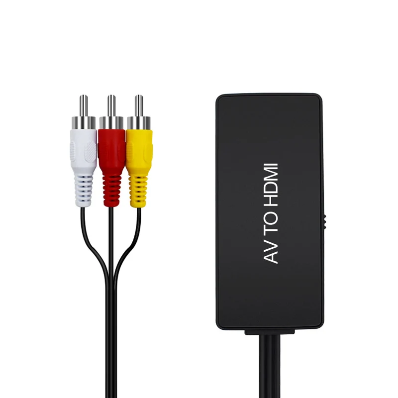 NÖRDIC Kompositvideo AV till HDMI adapter 3XRCA AV och CVBS omvandlare 1080p i 60Hz 1m