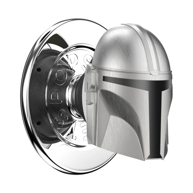 Mandalorian X PopSockets PopGrip MagSafe Phone Grip/Stand with Swappable Top (Mando Helmet)