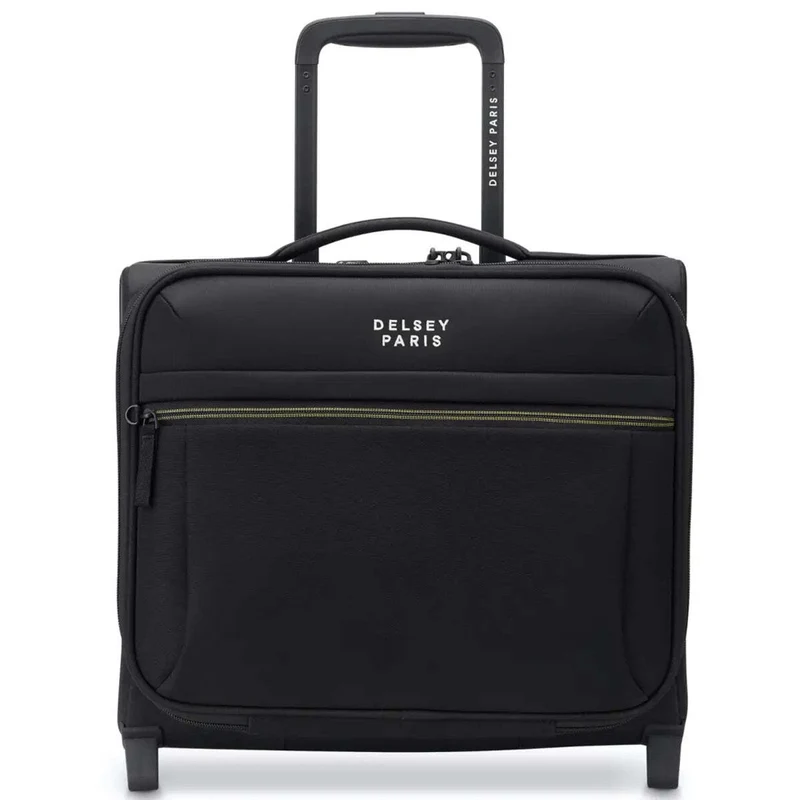 Delsey Brochant 3 - 38 cm 2-Wheel Underseater Cabin Suitcase - Deep Black