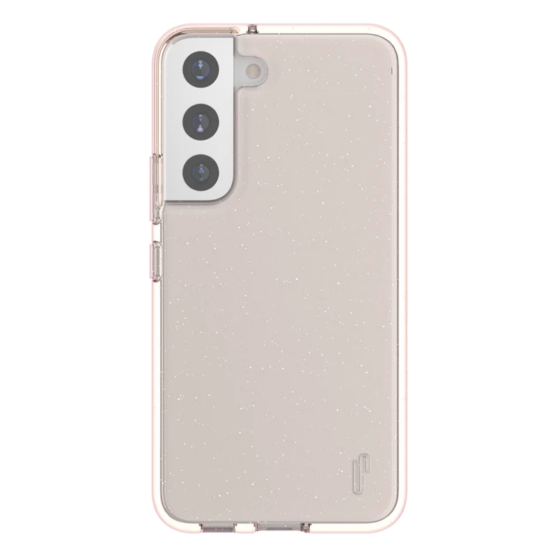 Ugly Rubber Samsung s22 Vogue Glitter Infused Armor Case (Rose Gold)