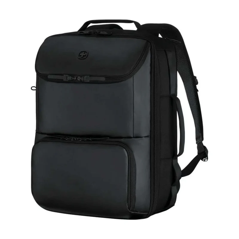 Wenger UrbanOne Travel Laptop Compartment Recycled PET Backpack Black 15.6in