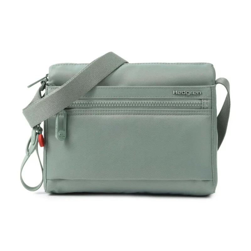 Hedgren Eye Neo RFID Pocket Recycled Water Repellent Crossbody Bag Green Milieu