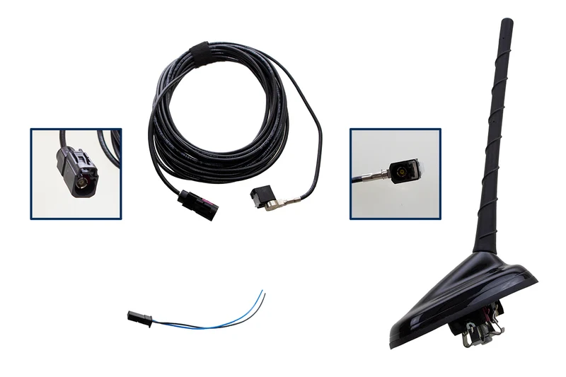 Retrofit kit DAB, DAB+ roof antenna for VW, Seat, Skoda MQB
